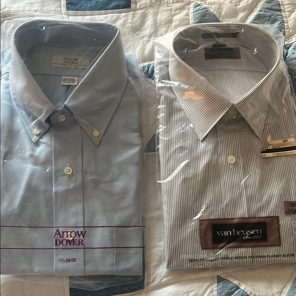 Arrow Men's Light Blue Dress Shirt vanhuessen